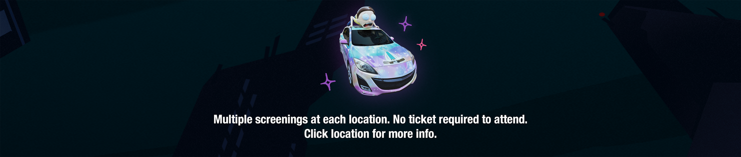 Multiple screenings at each location.  No ticket required to attend.